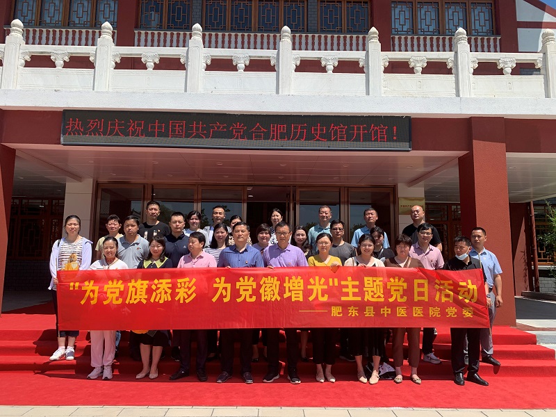 肥東縣中醫醫院黨委組織開展 “為黨旗添彩 為黨徽增光”主題黨日活動